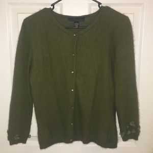Nicole Miller Green sweater/cardigan